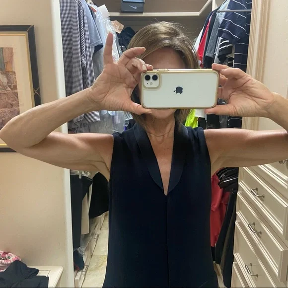 Worth NY Navy Tuxedo Jumpsuit - Size 2